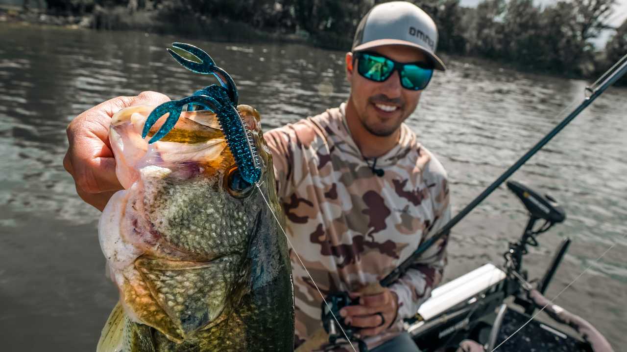 bass fishing weeds